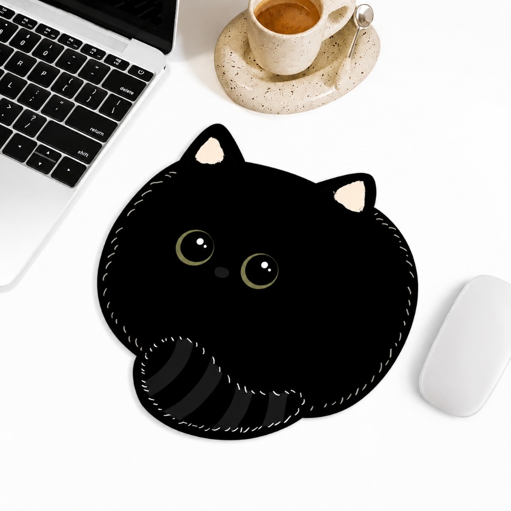 Kawaii Cat Mouse Pad Cute Anim - đánh giá và giá Desk Setup With Laptop