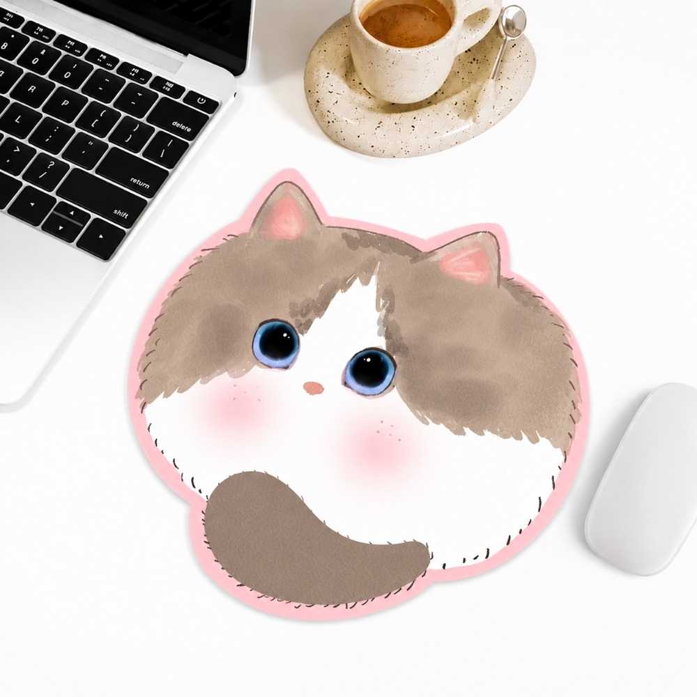 Kawaii Cat Mouse Pad Cute Anim - đánh giá và giá Desk Setup With Laptop
