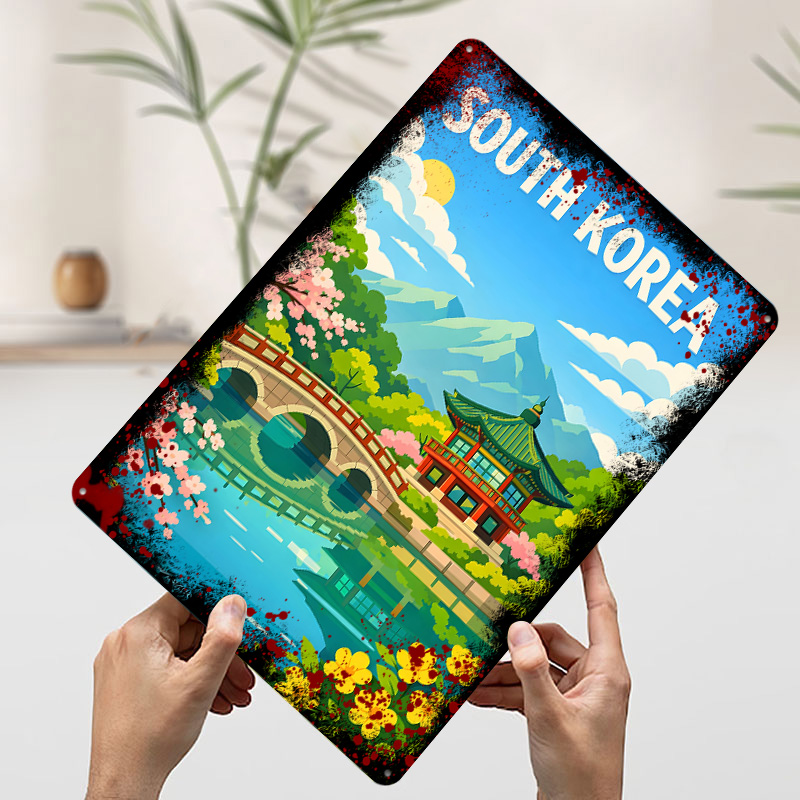 South Korea Travel Poster Cust - đánh giá và giá Desk Setup Poster