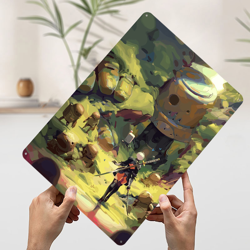 Nier Automata: 2B in Forest Me - đánh giá và giá Desk Setup Poster