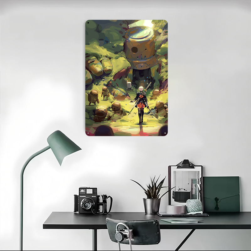 Nier Automata: 2B in Forest Me - đánh giá và giá Desk Setup Poster