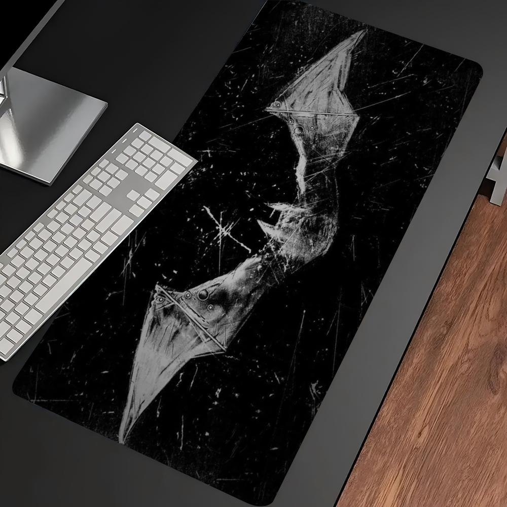 Dark Red Bat Pattern Large Gam - đánh giá và giá Desk Setup Red