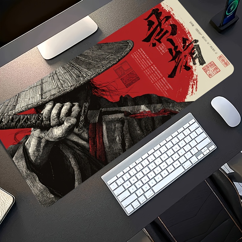 XXL Red Black Samurai Warrior  - đánh giá và giá Desk Setup Red