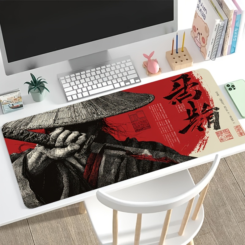 XXL Red Black Samurai Warrior  - đánh giá và giá Desk Setup Red