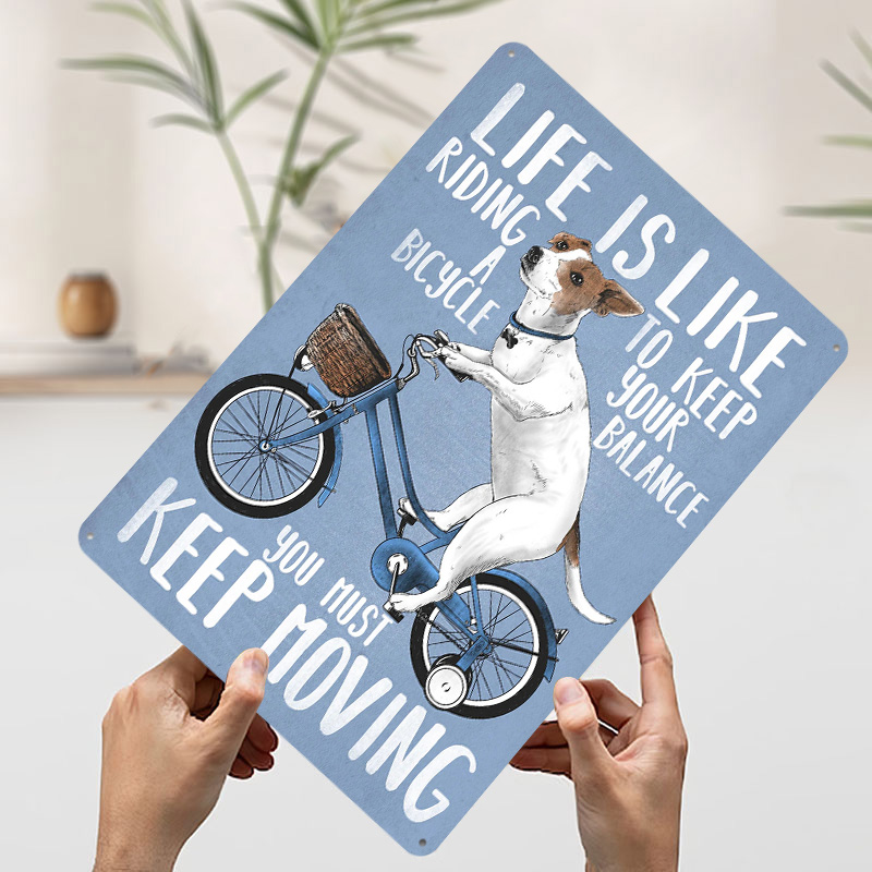 Life Is Like Riding a Bicy Met - đánh giá và giá Desk Setup Poster