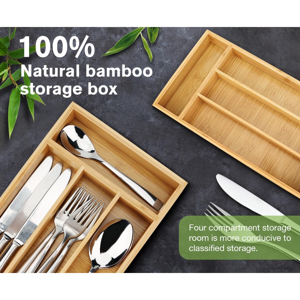 Durable Bamboo Drawer Organize - đánh giá và giá Drawer Organizer Bamboo