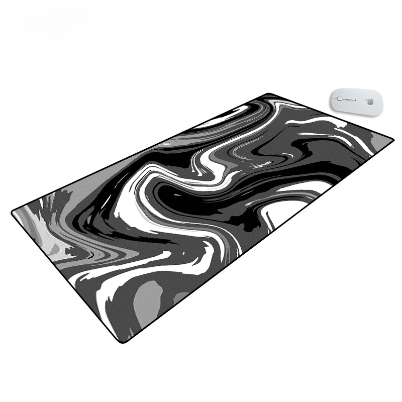 Large Mat Mouse Pad Fluid Art  - đánh giá và giá Desk Setup With Laptop