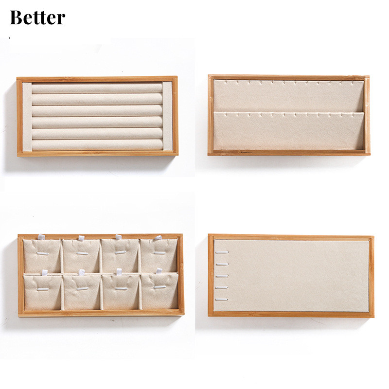 Bamboo Beige Jewelry Rings Dis - đánh giá và giá Drawer Organizer Bamboo