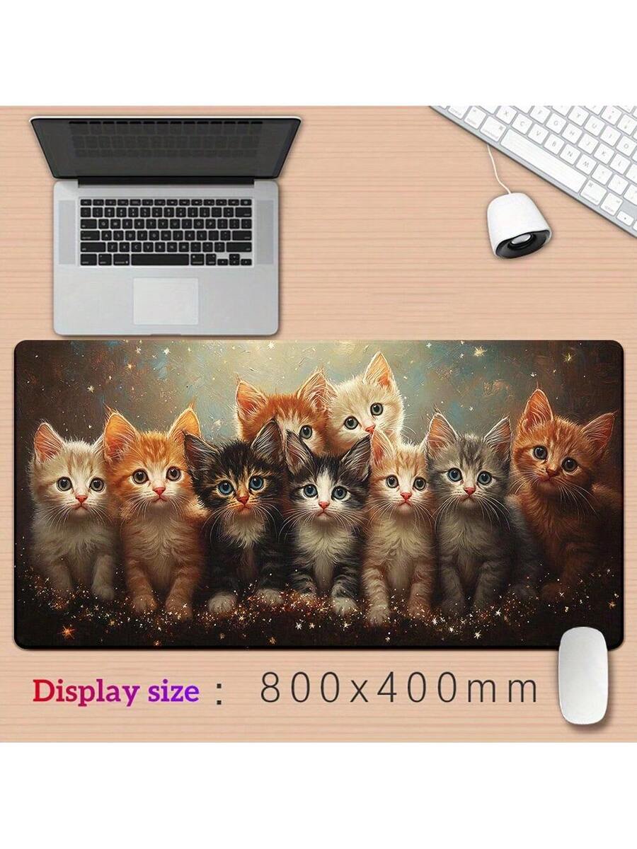 Cute Kitten Gaming Mouse Pad D - đánh giá và giá Desk Setup With Laptop