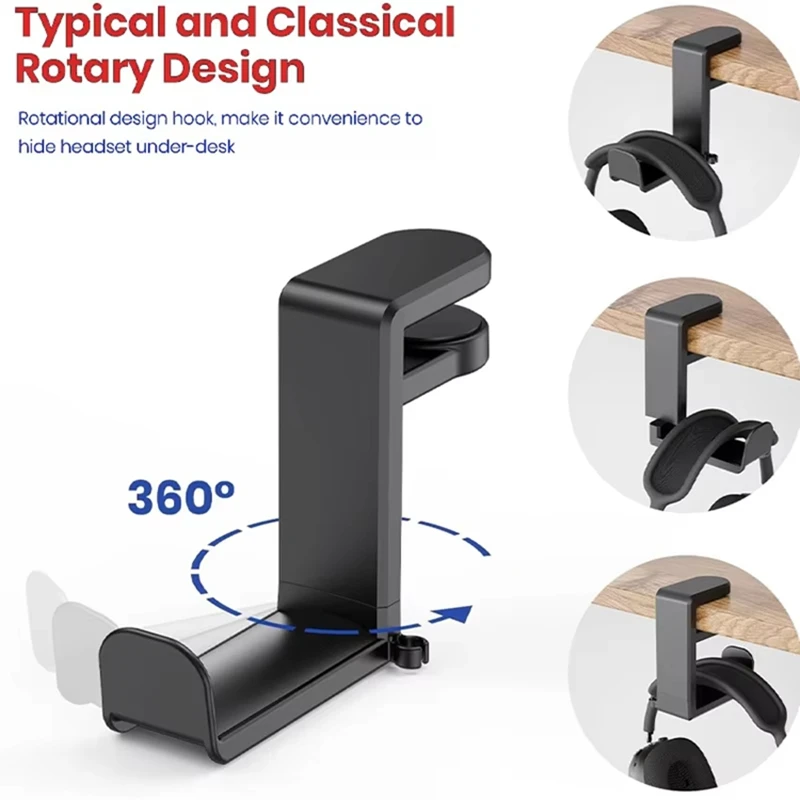 360° Rotating Headphone Stand  - đánh giá và giá Desk Setup Gaming