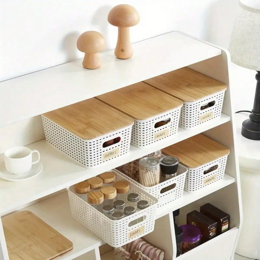 6 Pack Stackable Storage Bins  - đánh giá và giá Drawer Organizer Bamboo