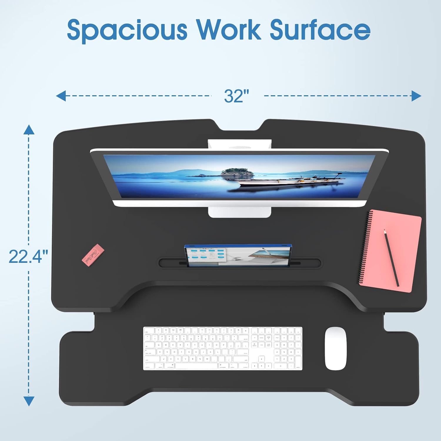 Standing Desk Converter, Heigh - đánh giá và giá Desk Setup Dual Monitor