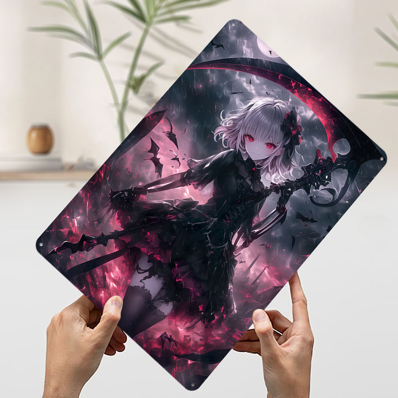 Demon Grim Reaper Girl Poster  - đánh giá và giá Desk Setup Poster