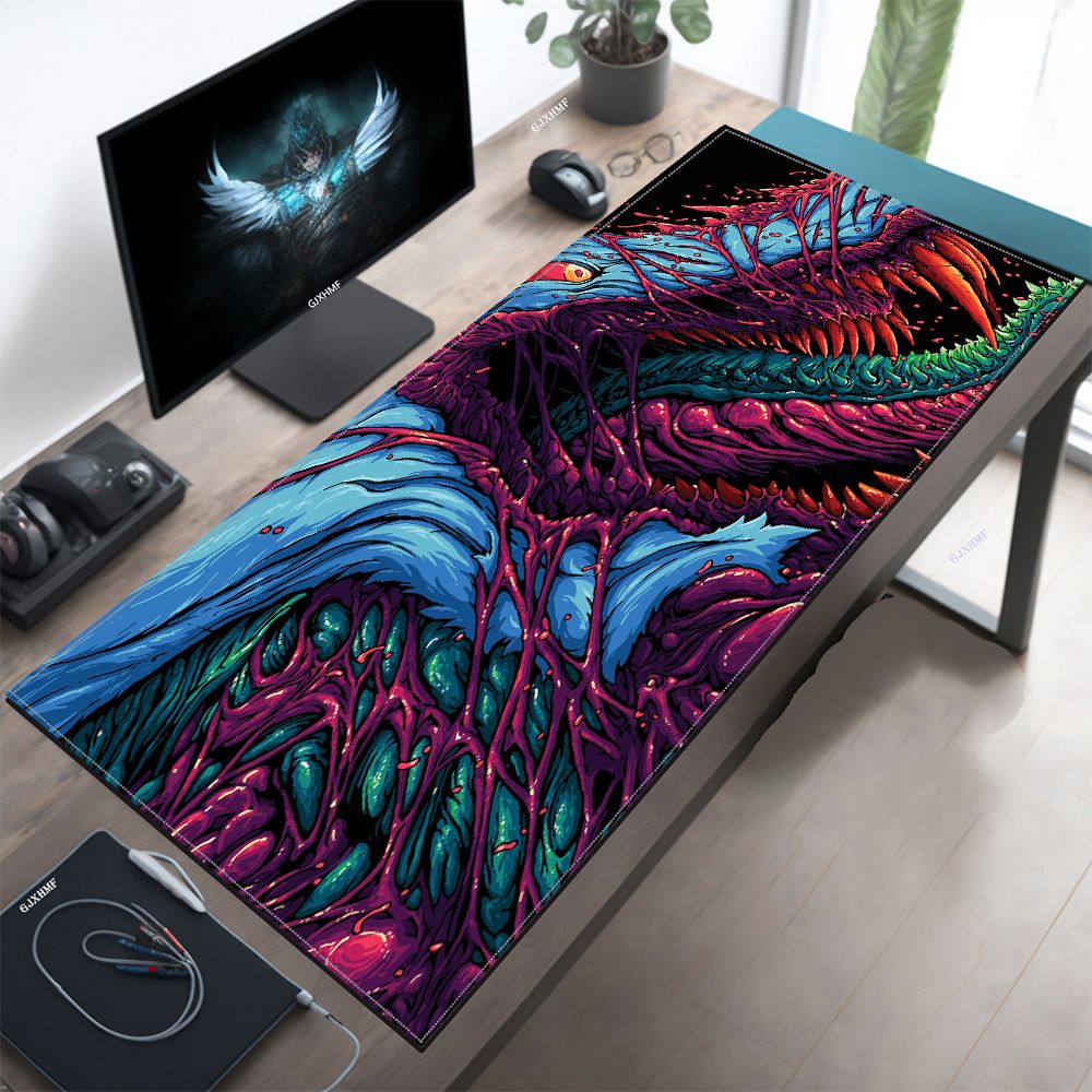 Japan Red Mouse Pad Neon Gore  - đánh giá và giá Desk Setup Red