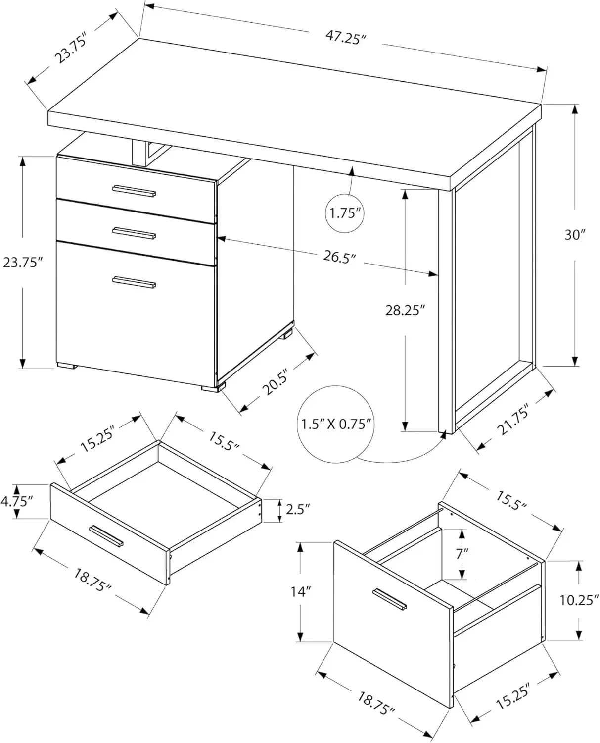 Computer Desk with File Cabine - đánh giá và giá L Shaped Desk Setup