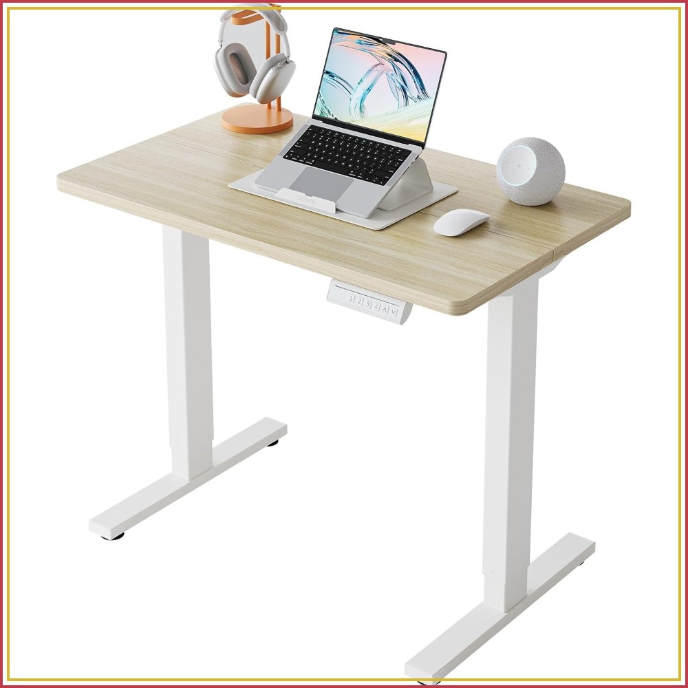 Small Electric Standing Desk A - đánh giá và giá L Shaped Desk Setup