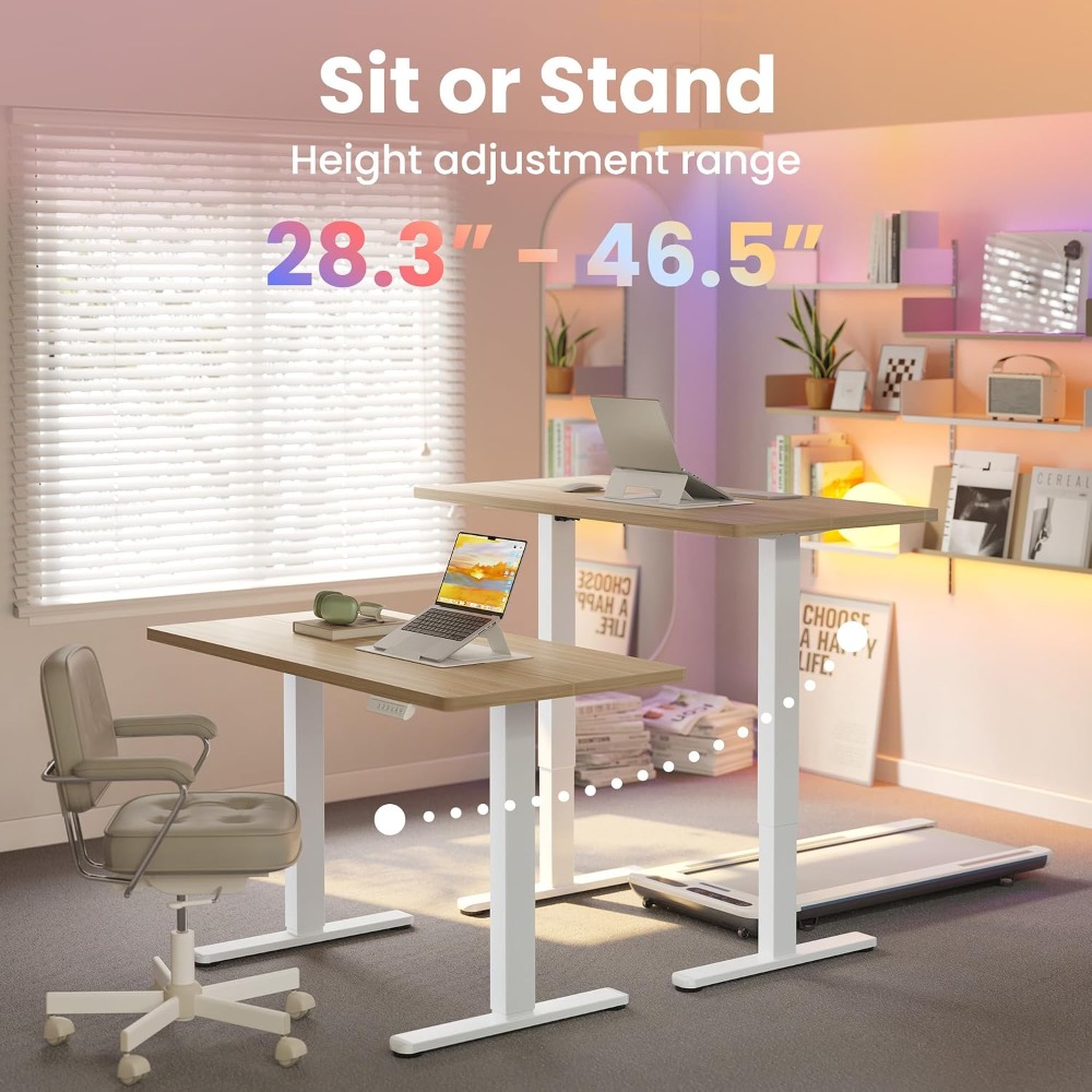 Small Electric Standing Desk A - đánh giá và giá L Shaped Desk Setup