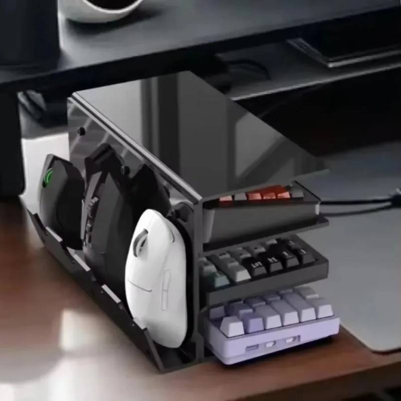 Keyboard Stand 3 Tier Acrylic  - đánh giá và giá Desk Setup Gaming
