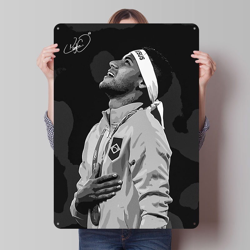 Neymar Jr. Portrait Poster Cus - đánh giá và giá Desk Setup Poster