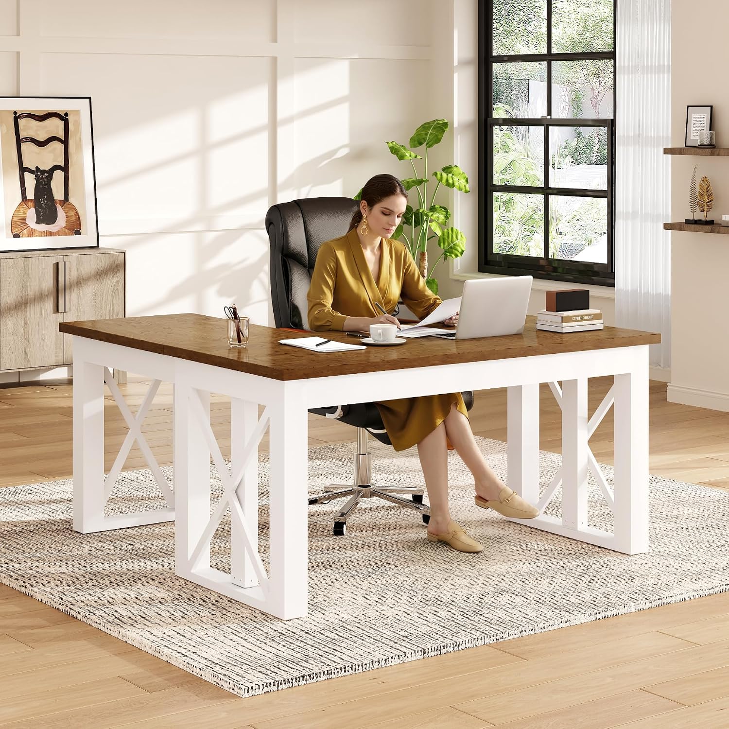 L Shaped Standing Desk with Dr - đánh giá và giá L Shaped Desk Setup