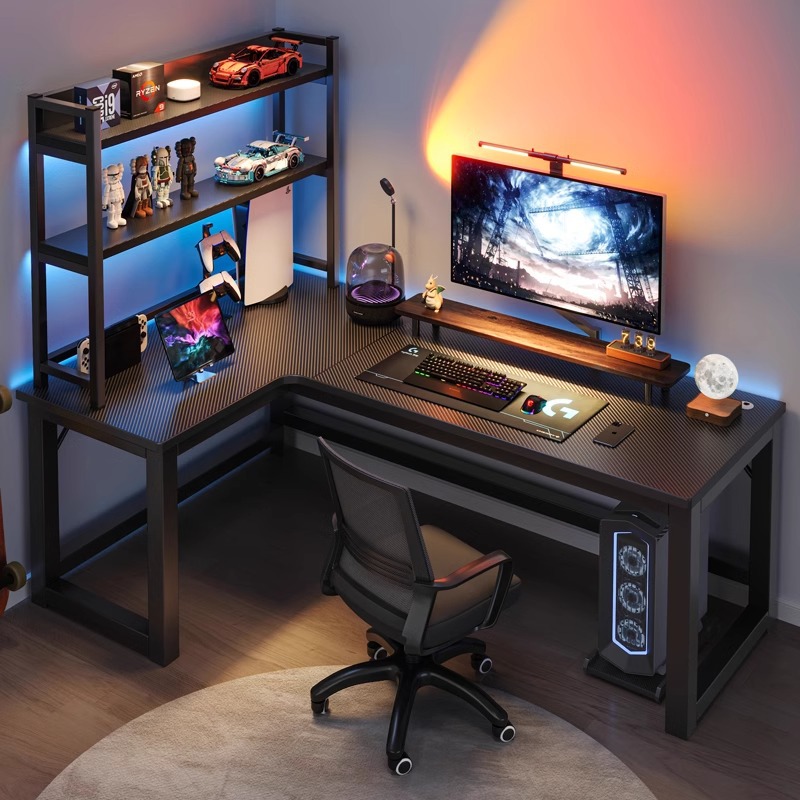 Computer desk Home corner tabl - đánh giá và giá L Shaped Desk Setup