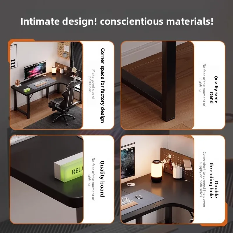 Computer desk Home corner tabl - đánh giá và giá L Shaped Desk Setup