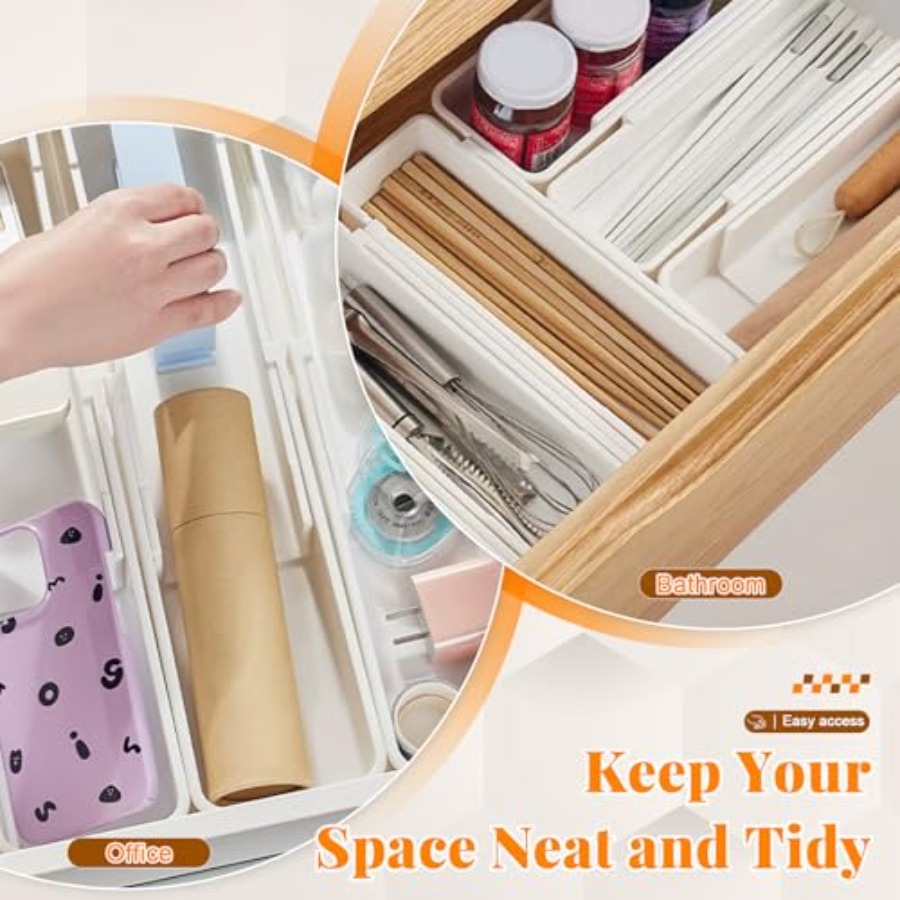 Expandable Drawer Organizer fo - đánh giá và giá Drawer Organizer Bamboo