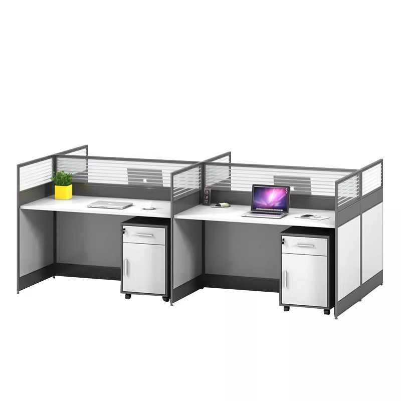 White Office Desk for 2 4 or 6 - đánh giá và giá L Shaped Desk Setup