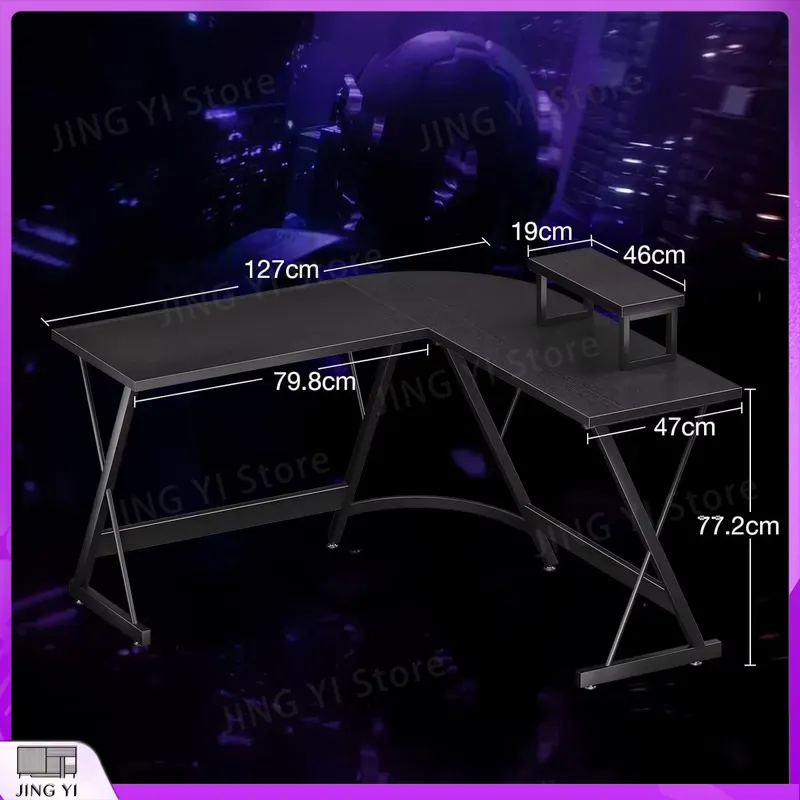 L Shaped Gaming Desk with Moni - đánh giá và giá L Shaped Desk Setup