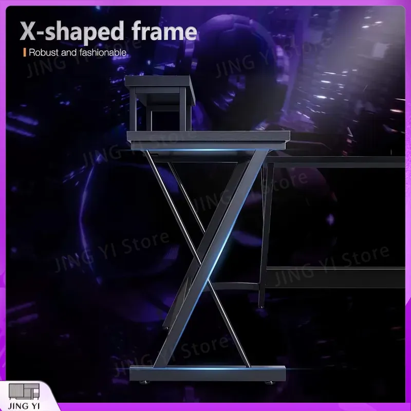 L Shaped Gaming Desk with Moni - đánh giá và giá L Shaped Desk Setup