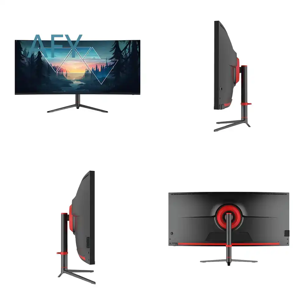 Flashworth 34 inch 4K curved g - đánh giá và giá Desk Setup Dual Monitor