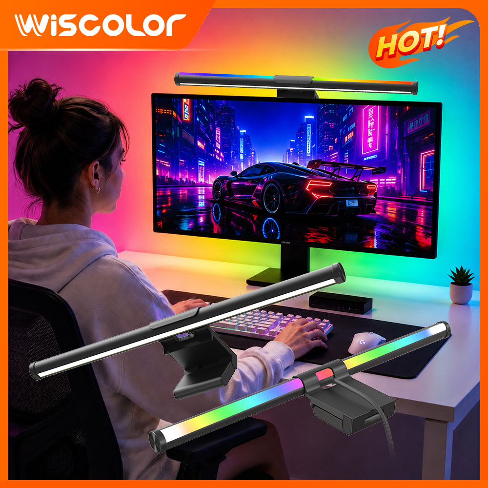 Wifi Lightbar Monitor Light Ba - đánh giá và giá Desk Setup Gaming