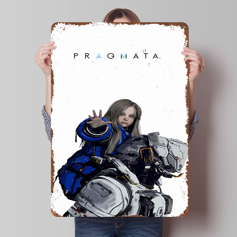 Pragmata Game Character Metal  - đánh giá và giá Desk Setup Poster