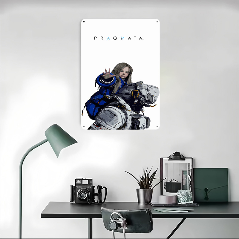 Pragmata Game Character Metal  - đánh giá và giá Desk Setup Poster