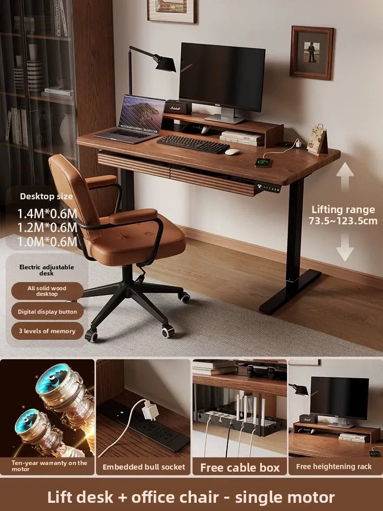 Height Adjustable Computer Des - đánh giá và giá L Shaped Desk Setup