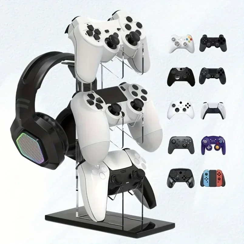 Game Storage Rack 3 Tier Contr - đánh giá và giá Desk Setup Headphones