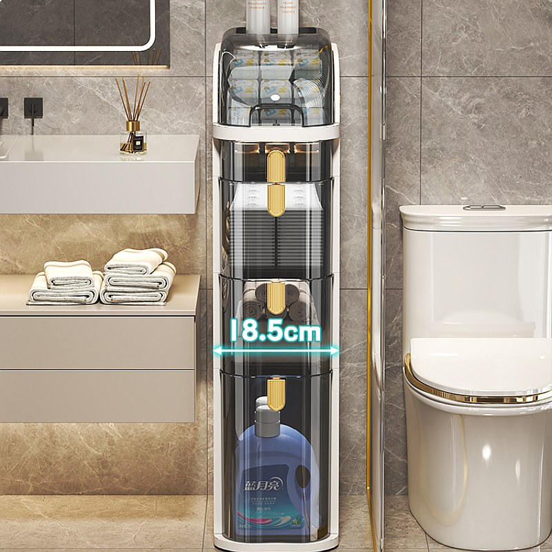 Slim Bathroom Storage Cabinet  - đánh giá và giá Drawer Organizer Bamboo