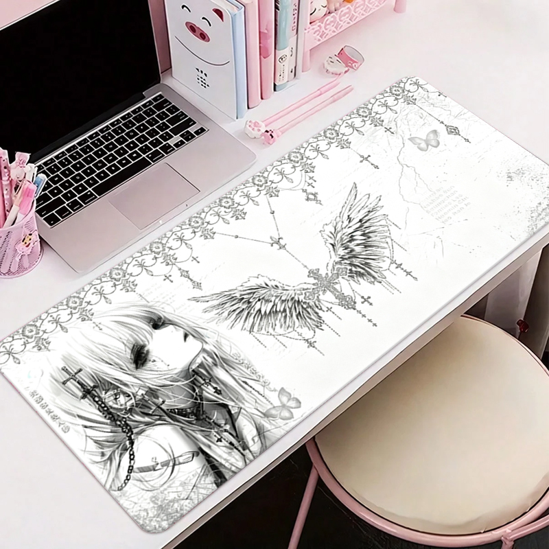 Leather Mousepad Black White A - đánh giá và giá Desk Setup Ergonomic