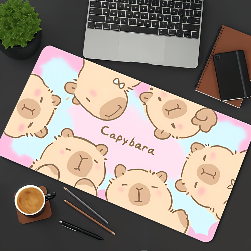 Stylish Cute Cartoon Capybara  - đánh giá và giá Desk Setup For Office
