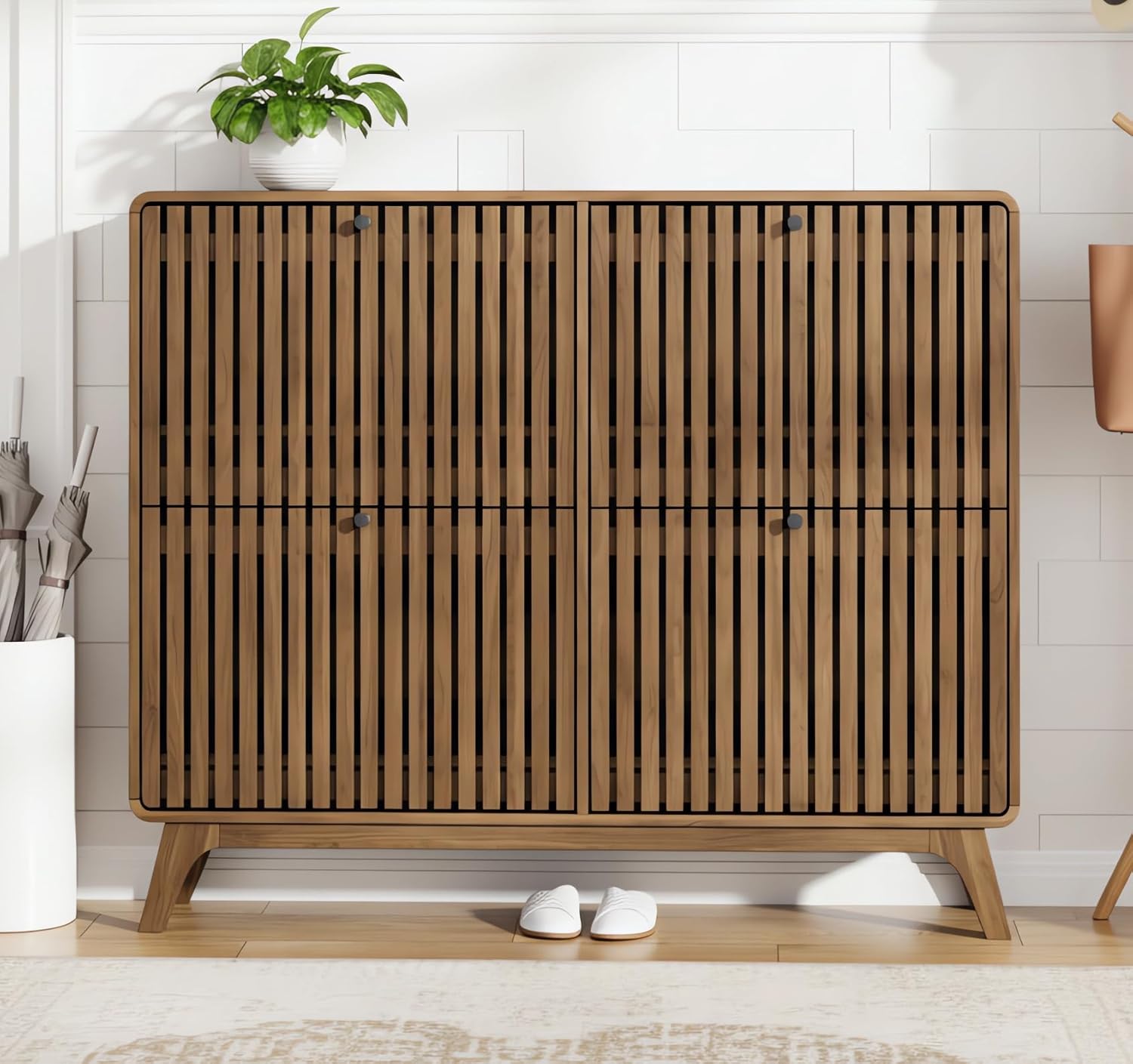 #Large Bamboo Shoe Cabinet wit - đánh giá và giá Drawer Organizer Bamboo