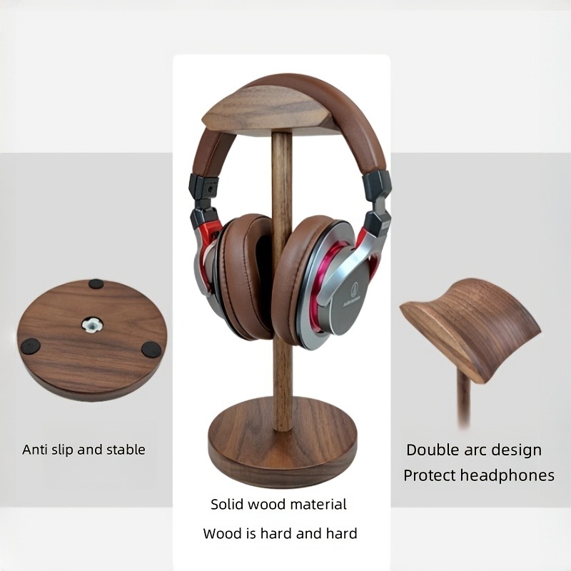 PGY Wooden Headphone Stand Erg - đánh giá và giá Desk Setup Headphones